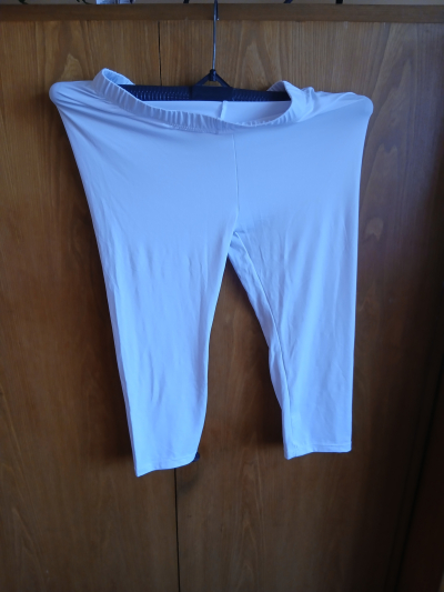 bílé legimy polyester xl-xxl