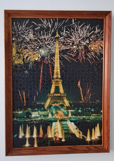 Fotka - puzzle v drevenem ramu