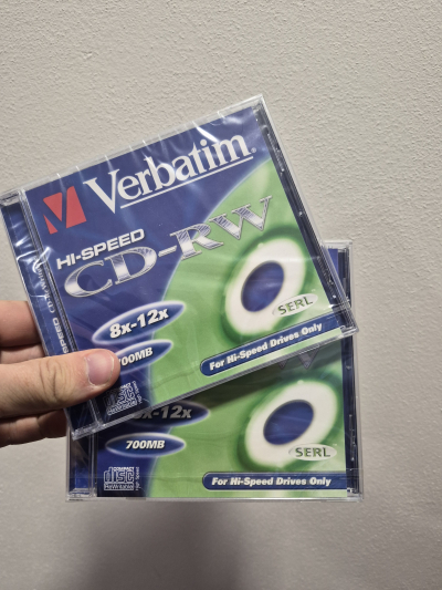 Přepisovatelná CD-RW Verbatim 2ks