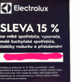 Slevová poukázka Elektrolux