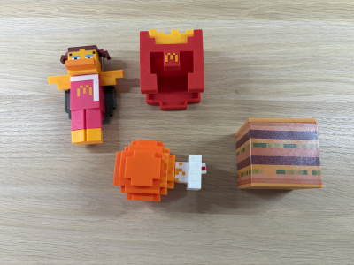 Minecraft předměty (happy meal)