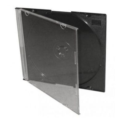 5x Plastový obal na CD/DVD - slim černý