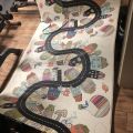 Omyvatelná polstrovaná podložka cca 1,5 x 2 m