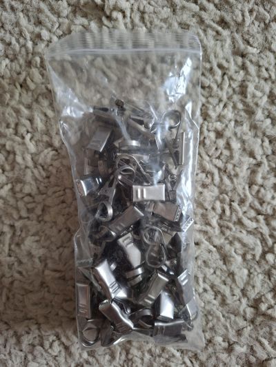 Klipy IKEA na zaclony a zavesy 60ks