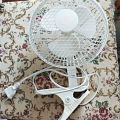 el. ventilátor ( průměr cca 22 cm) s klipem k PC