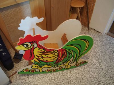 Dětská retro houpačka - kohout