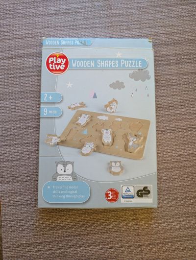 Dřevěné vkládací puzzle pro děti od 2 let