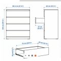 Komoda IKEA se 4 zásuvkami
