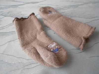 Miminkovské ponožky béžové