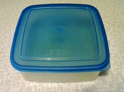 Plastový box s modrým víkem Heidrun