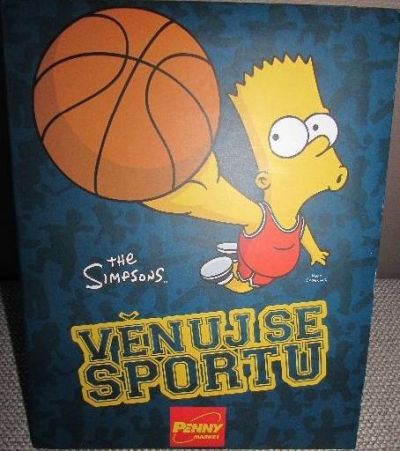 Kartičky Penny Věnuj se sportu Simpsons 