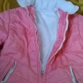 Růžová bunda vel.128