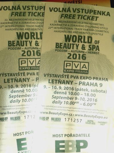 2 vstupenky na veletrh World of Beauty and Spa