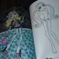 Monster High - módní návrhy, omalovánky pro holčičky