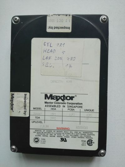 Pevný disk Maxtor 7040AT