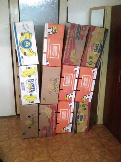 Krabice na stěhování (banánovky)