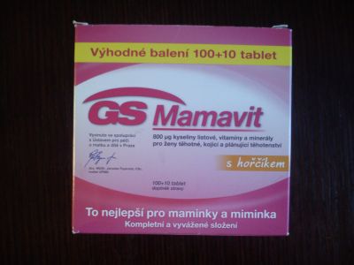 GS Mamavit tablety pro těhotné cca 70ks