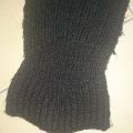 Černý pletený šál 