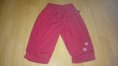Červené kalhoty velikost 80