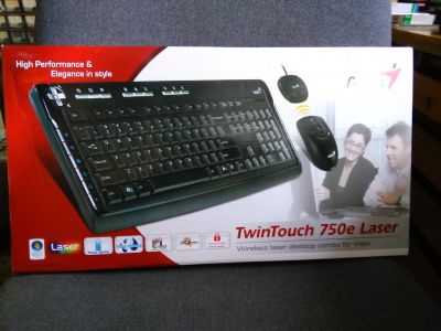 Bezdrátová klávesnice TwinTouch 750e Lase