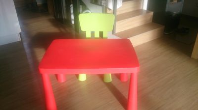 Ikea detska zidlicka a stolek