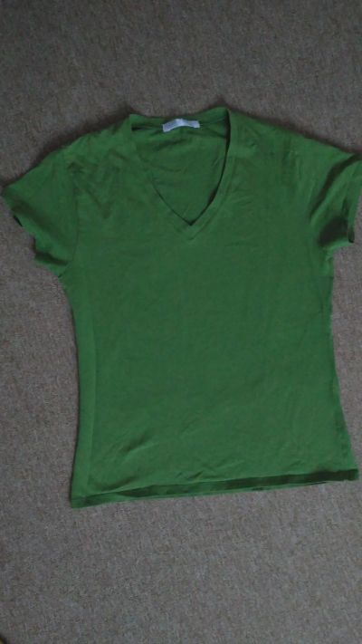 Zelené basic tričko XS, S