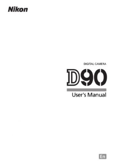 Manual Nikon D90 anglicky A5 cca 300 stran