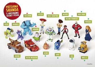 Billa figurky Příšerní sranda od Pixar