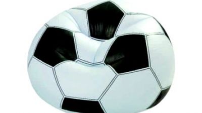 Nafukovací fotbalový míč na sezení