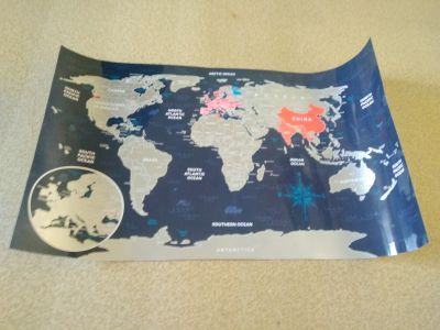 Mapa světa na zeď