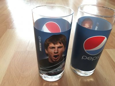 Skleničky Pepsi s fotbalisty 