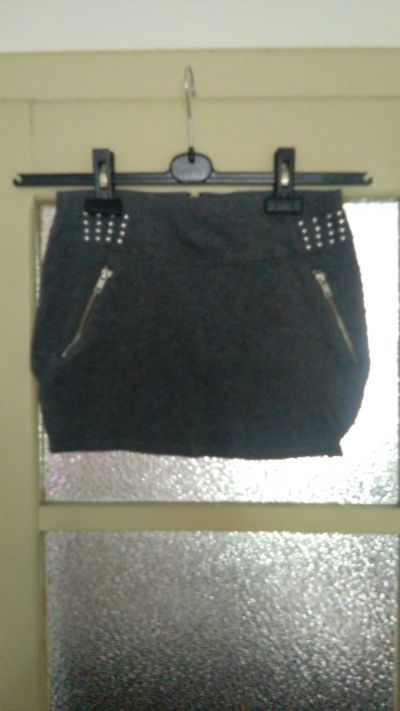 Šedivá minisukně (158/M)