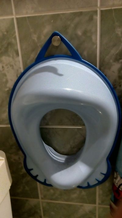 Modré WC prkénko pro děti