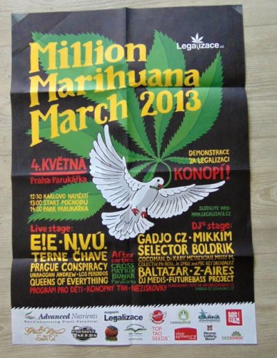 Plakát Million Marihuana March 2013