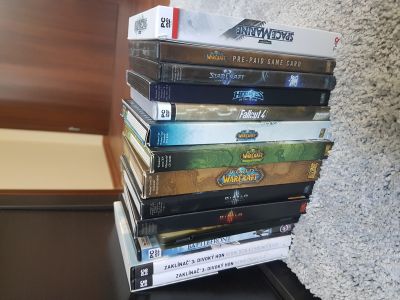 Kolekce krabiček od PC her