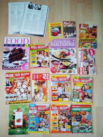 Sada časopisů s pěknými recepty