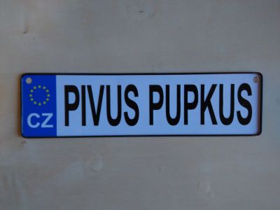 Značka PIVUS PUPKUS za odvoz