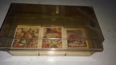 Plastový box s recepty
