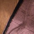 Fialová pletená sukně na gumu