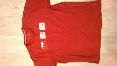 červené pánské tričko XXL