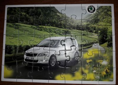 reklamní puzzle Škoda