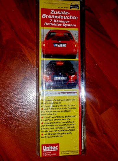 přídavné brzdové světlo