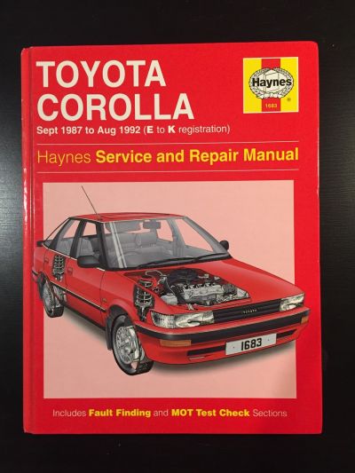 Manuál Haynes Toyota Corolla E9 1987-1992