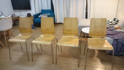 Stohovatelné židle Ikea 4 ks