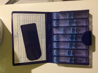 Krabička pro dávkování léků 7x4
