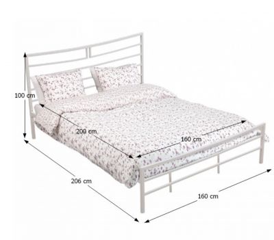 Daruji kovovou postel 160x200cm s lamelovým roštem