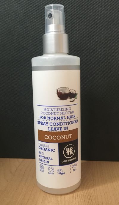 Přírodní kokosový sprej na vlasy, trochu použitý