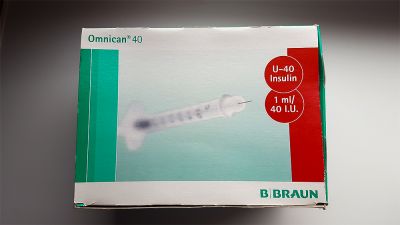 Jednorázové inzulinové stříkačky Omnican 40.  1 ml 