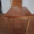 Stůl, buk masiv, 110 x 70 cm, rozložitelný na 170 x 70 cm