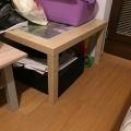 Ikea věšák, stolek, plastový třídič a dvě skříňky
